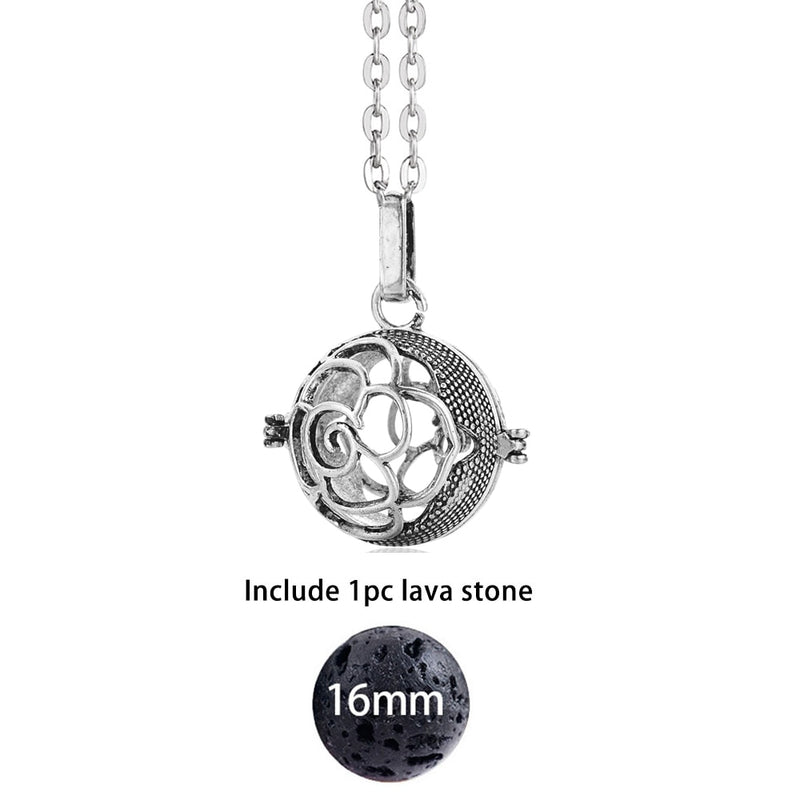 Flow Aromatherapy Locket Necklace